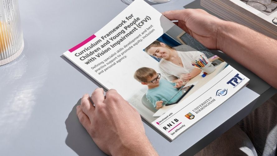 Hands holding a print of the the CFVI